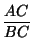 $\displaystyle {\frac{AC}{BC}}$